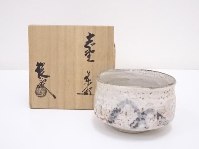 JAPANESE TEA CEREMONY SHINO TEA BOWL CHAWAN / 